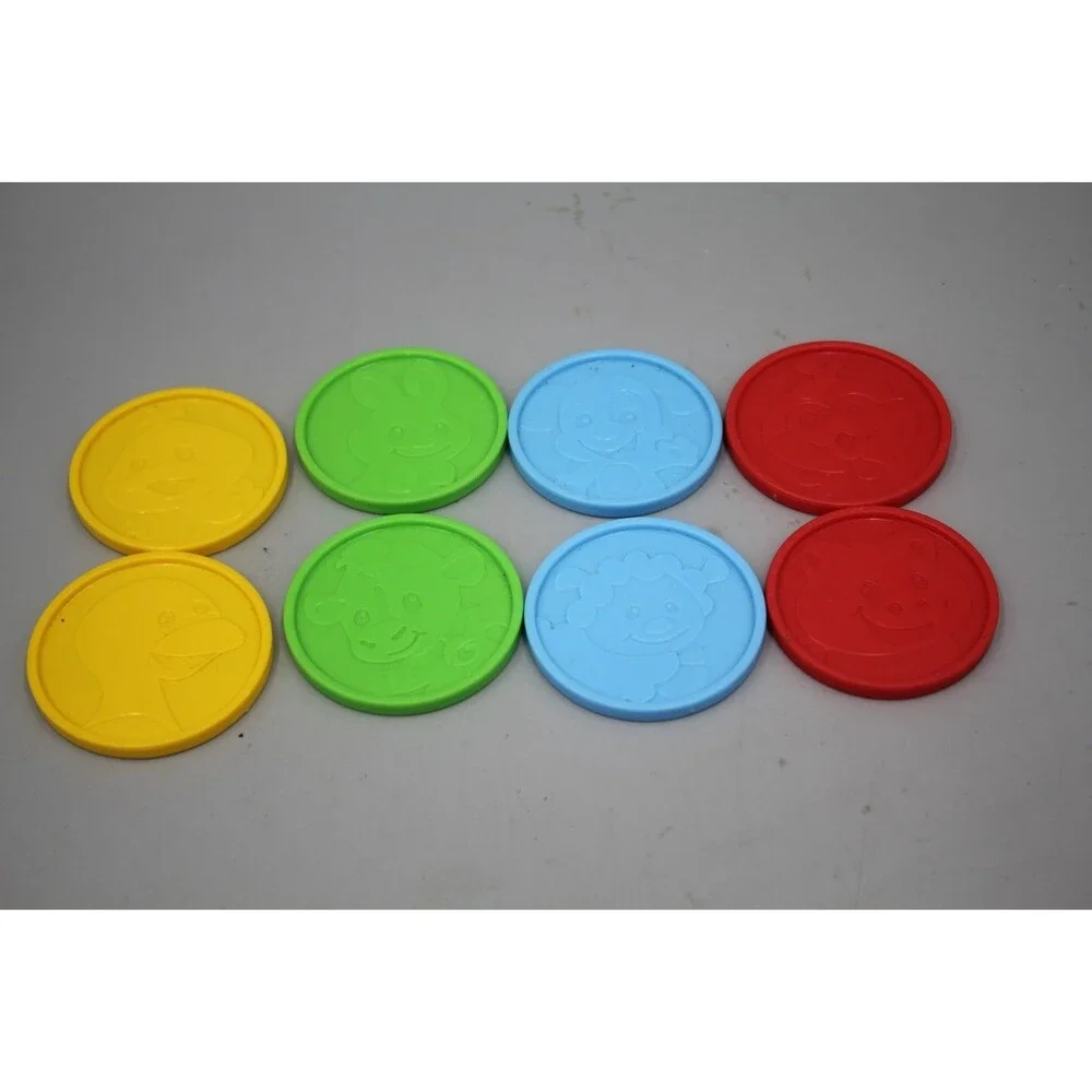 QTY:8 Fisher Price Laugh and Learn SMART STAGES Piggy Bank Replacement Coins